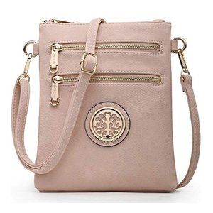 Small Multi Zipper Pocket Shoulder Bag